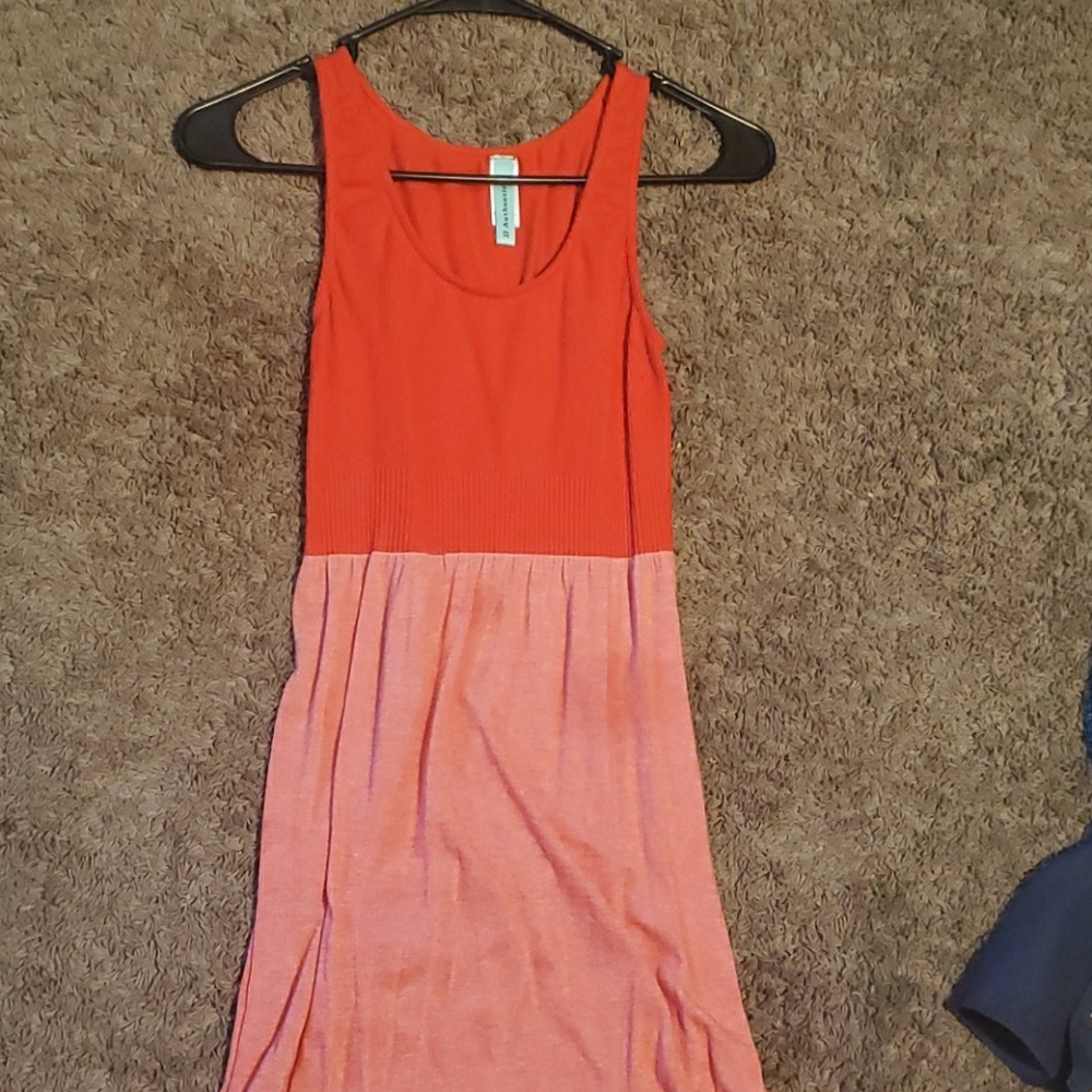 Red summer dress